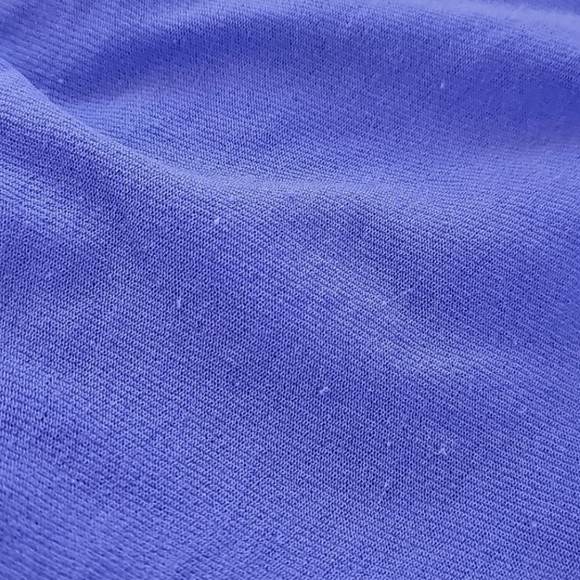 Jean Paul Gaultier Femme Lettuce Edge Top Blue Long Sleeve Sheer Stretch Mesh - Picture 11 of 12